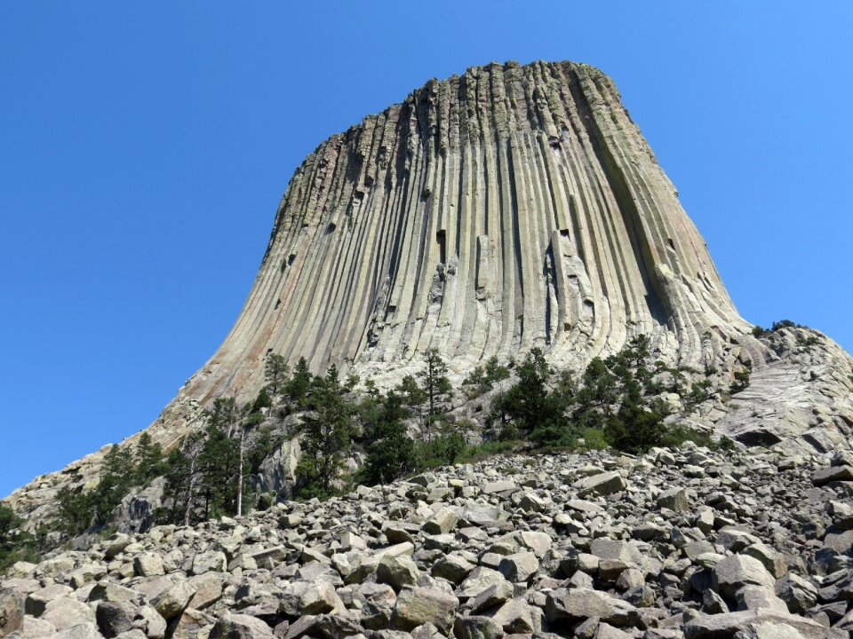 Landscape mountain devils tower national monument