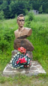 Roman Shukhevych monument Kolochava