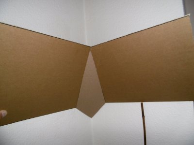 Rohrverkleidung Ecke an Decke 45 Grad - Modell 1
