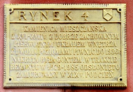 Rynek 4 Przemyśl tablica