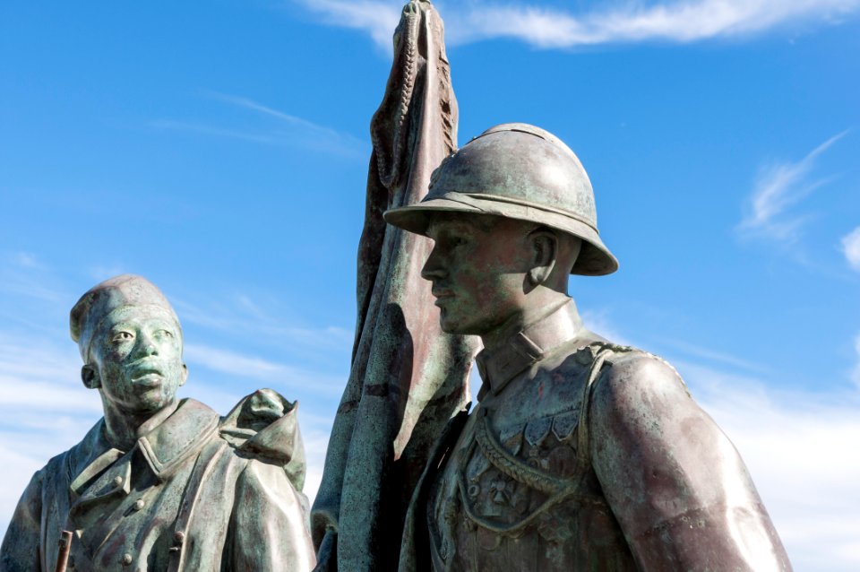 Soldats du Mémorial de l'Armée Noire de Fréjus. Var