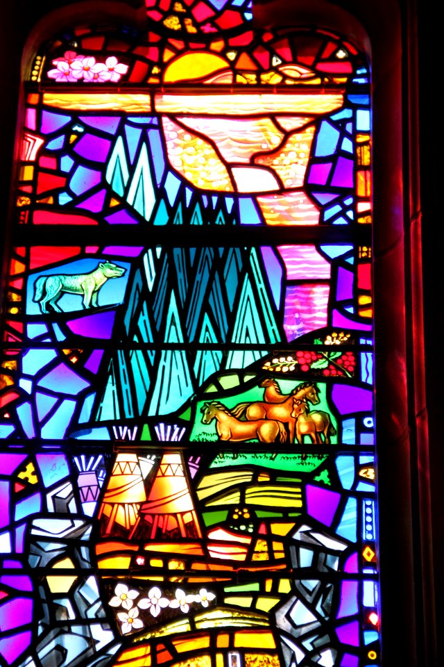 Stained glass window Washington National Cathedral 2012 07