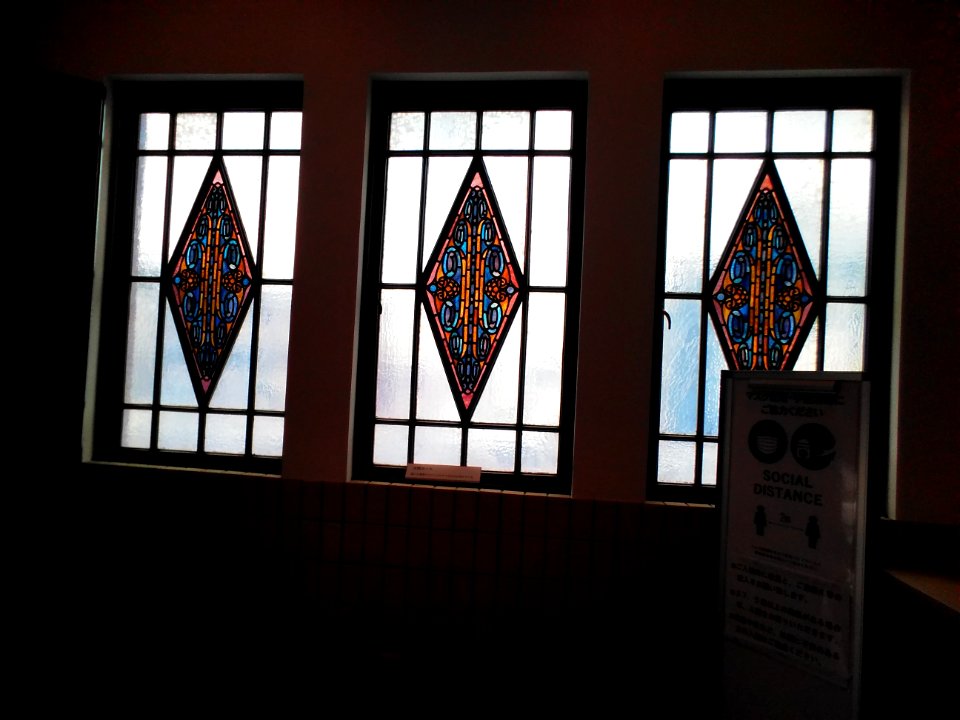 Stained-glass at Toki-ke house