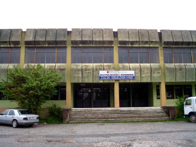 Shkoder train station street view