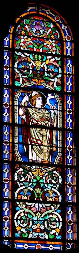 Stained glass window, North transept of Saint-Sernin basilica 02
