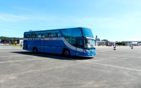 Shin Shin Transport Bus acrossing Hualien Air Force Base Apron 20170923c