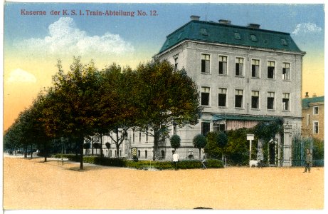 20095-Dresden-1916-1. Königlich Sächsische Train-Abteilung Nr. 12 - Kaserne-Brück & Sohn Kunstverlag