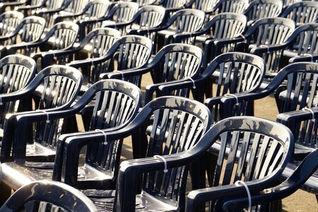 Series rows of chairs event