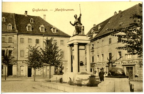 20088-Großenhain-1916-Marktbrunnen-Brück & Sohn Kunstverlag