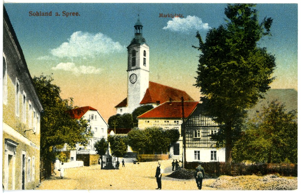 20013-Sohland-1916-Marktplatz-Brück & Sohn Kunstverlag