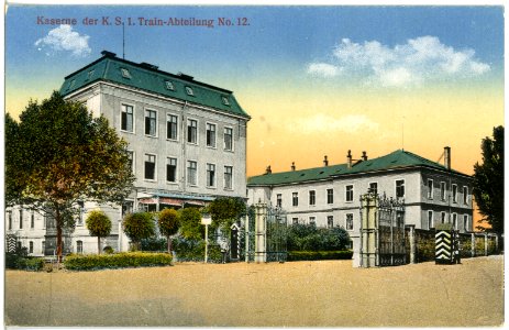 20094-Dresden-1916-1. Königlich Sächsische Train-Abteilung Nr. 12 - Kaserne-Brück & Sohn Kunstverlag