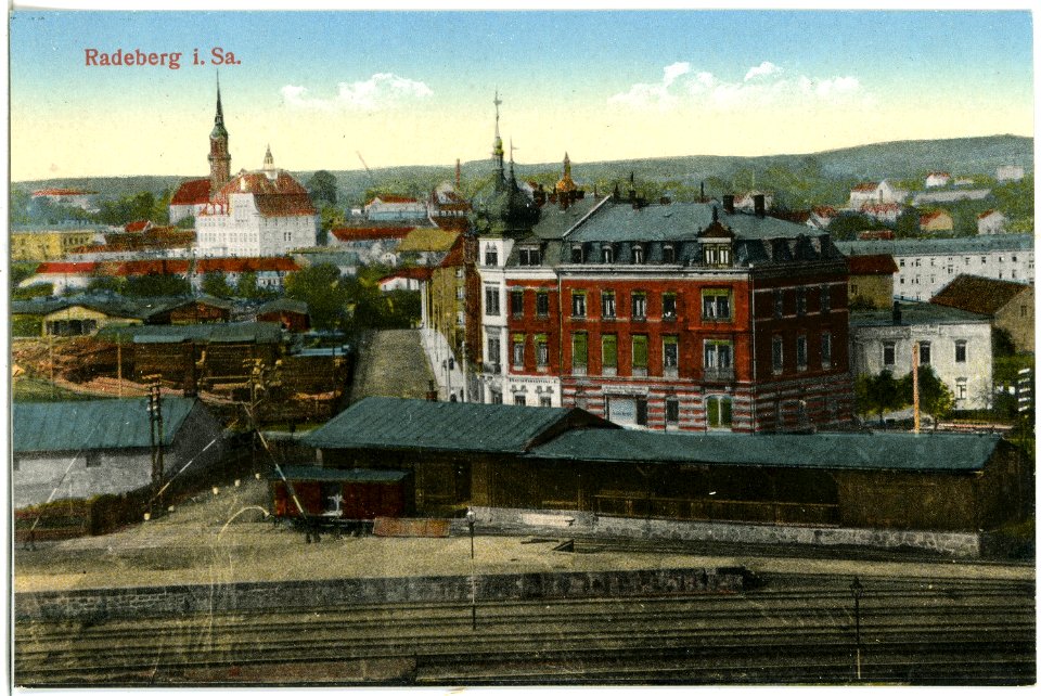 20138-Radeberg-1916-Blick auf Radeberg-Brück & Sohn Kunstverlag