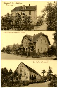 20099-Naustadt-1916-Pfarrhaus, Gasthof, Geschäftshaus Fr. Seifert-Brück & Sohn Kunstverlag