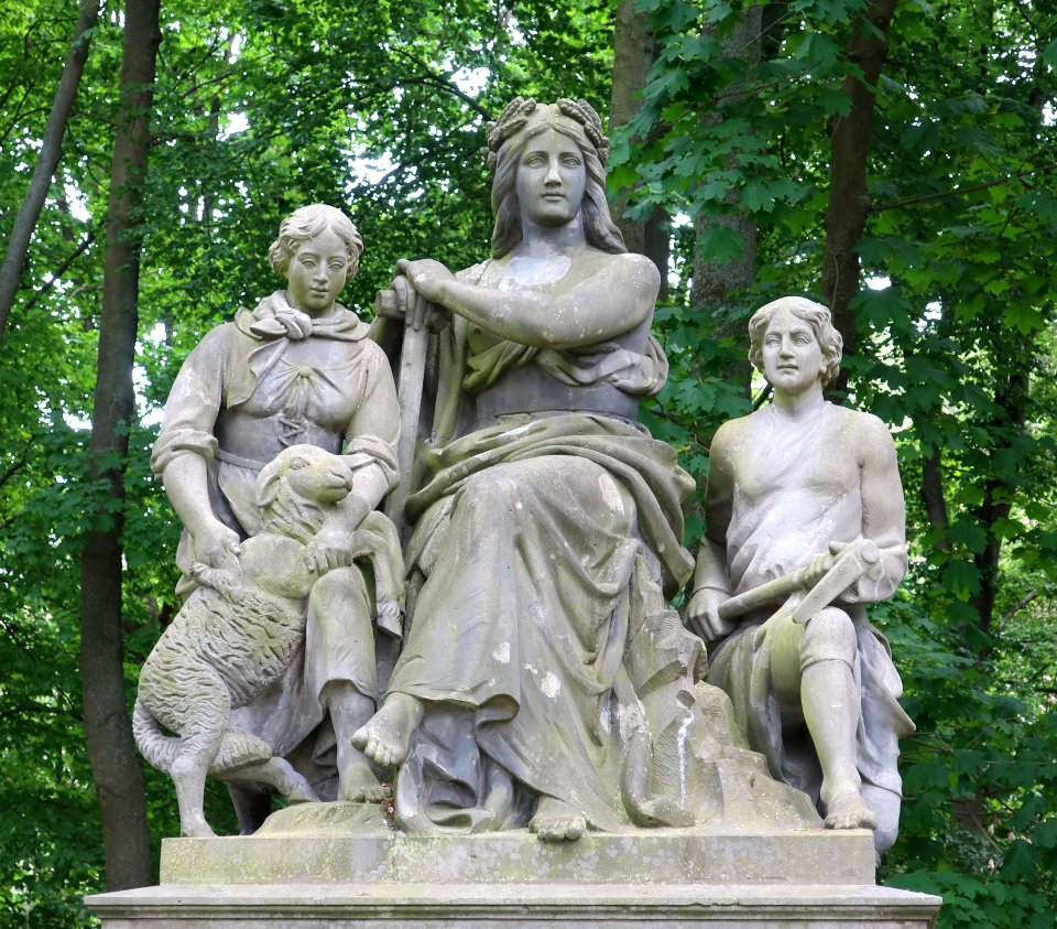 Skulptur "Oder" von Rudolf Schweinitz im Großen Tiergarten in Berlin