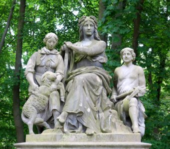 Skulptur "Oder" von Rudolf Schweinitz im Großen Tiergarten in Berlin