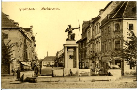20087-Großenhain-1916-Marktbrunnen-Brück & Sohn Kunstverlag