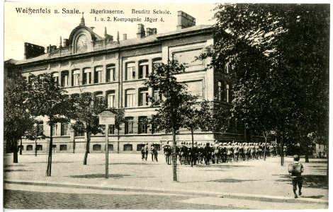 20029-Weißenfels-1916-Jägerkaserne - 1. und 2. Kompagnie Jäger 4.-Brück & Sohn Kunstverlag