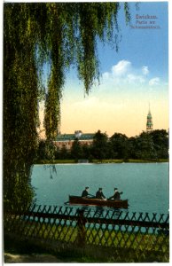 20052-Zwickau-1916-Partie am Schwanenteich-Brück & Sohn Kunstverlag