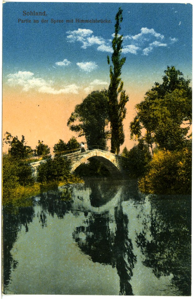 20012-Sohland-1916-Partie an der Spree mit Himmelsbrücke-Brück & Sohn Kunstverlag