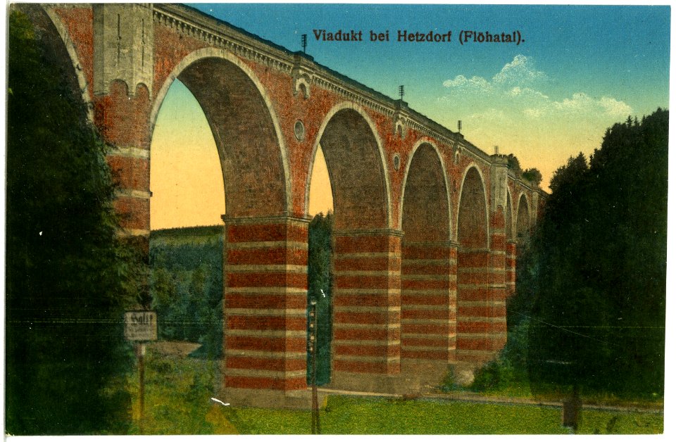 19979-Hetzdorf (Flöhatal)-1915-Viadukt bei Hetzdorf im Flöhatal-Brück & Sohn Kunstverlag