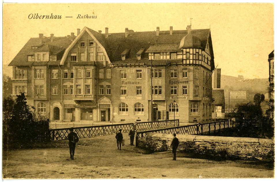 19933-Olbernhau-1915-Rathaus-Brück & Sohn Kunstverlag