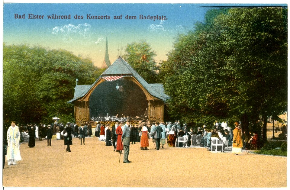20152-Bad Elster-1916-Konzert auf dem Badeplatz-Brück & Sohn Kunstverlag