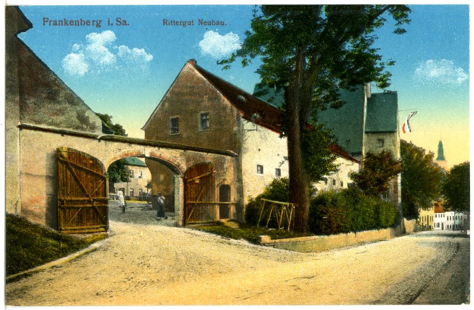 19963-Frankenberg-1915-Rittergut Neubau-Brück & Sohn Kunstverlag