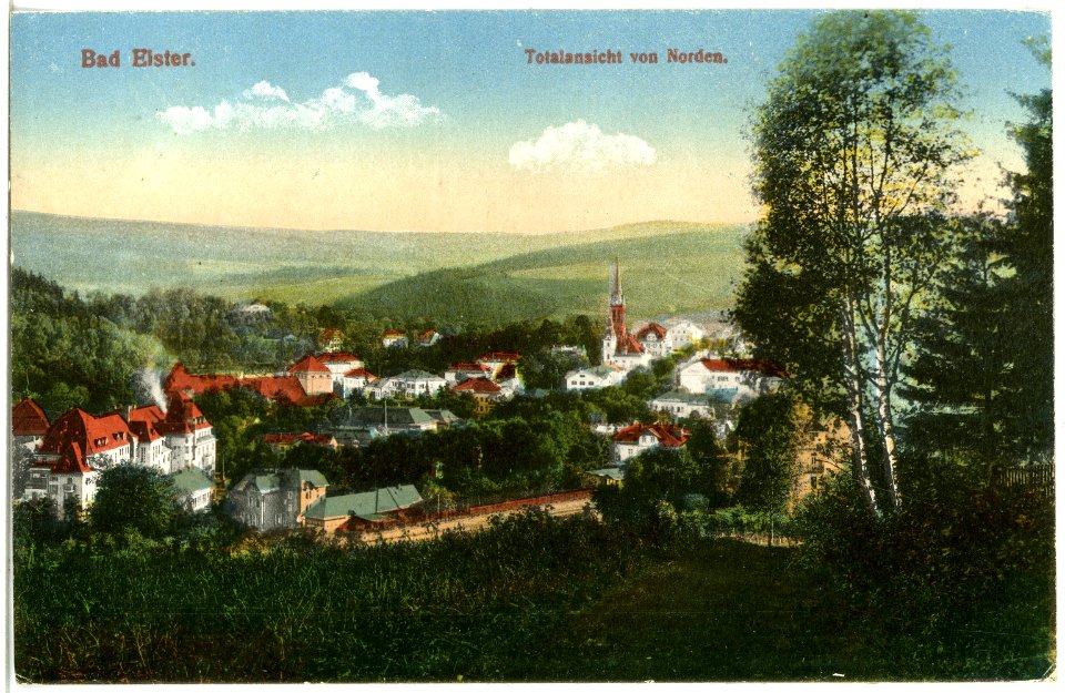 20150-Bad Elster-1916-Blick auf Bad Elster von Norden-Brück & Sohn Kunstverlag
