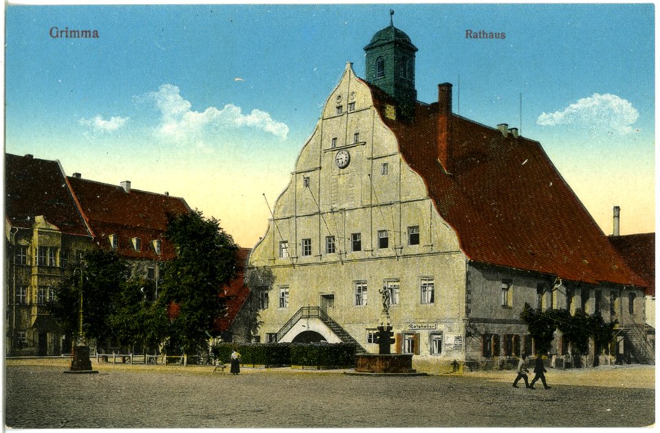 19708-Grimma-1915-Rathaus-Brück & Sohn Kunstverlag
