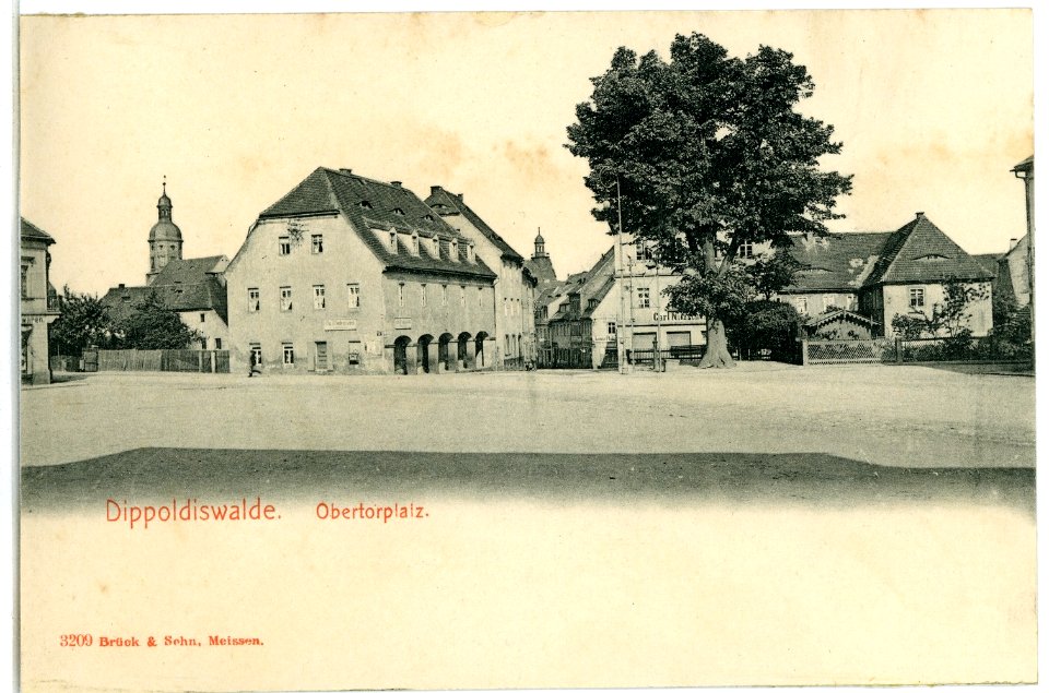 03209-Dippoldiswalde-1903-Obertorplatz-Brück & Sohn Kunstverlag