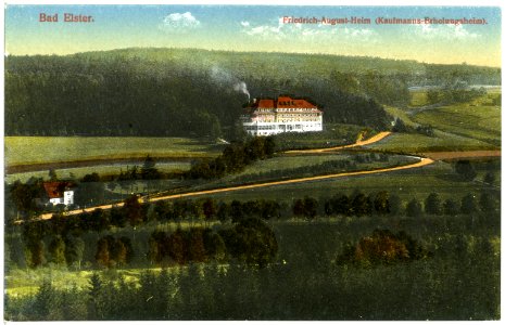 20171-Bad Elster-1916-Friedrich-August-Heim, Kaufmannserholungsheim-Brück & Sohn Kunstverlag