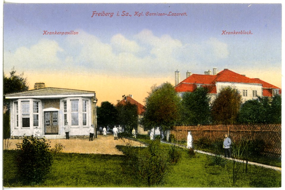 20098-Freiberg-1916-Königliche Garnison - Lazarett-Brück & Sohn Kunstverlag