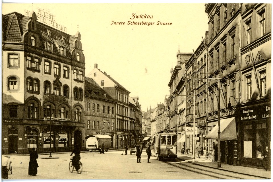 19910-Zwickau-1915-Innere Schneeberger Straße-Brück & Sohn Kunstverlag