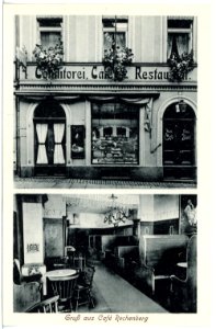 19818-Löbau-1915-Gruß aus Cafe Rechenberg-Brück & Sohn Kunstverlag