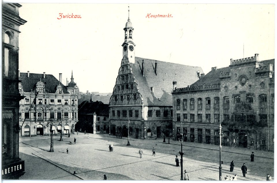 19915-Zwickau-1915-Hauptmarkt-Brück & Sohn Kunstverlag