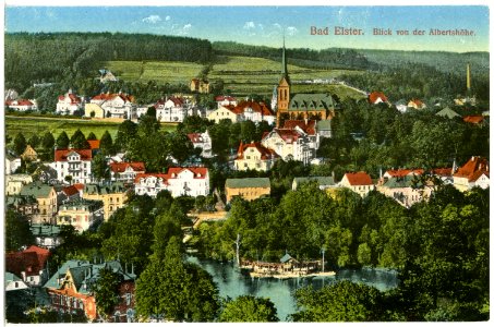 20154-Bad Elster-1916-Blick auf Bad Elster von der Alberthöhe-Brück & Sohn Kunstverlag