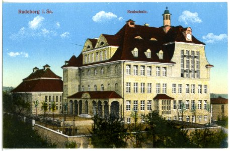 20137-Radeberg-1916-Realschule-Brück & Sohn Kunstverlag