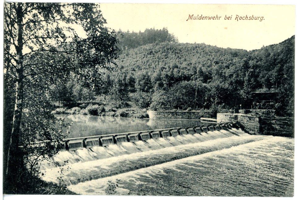 19985-Rochsburg-1915-Muldenwehr-Brück & Sohn Kunstverlag