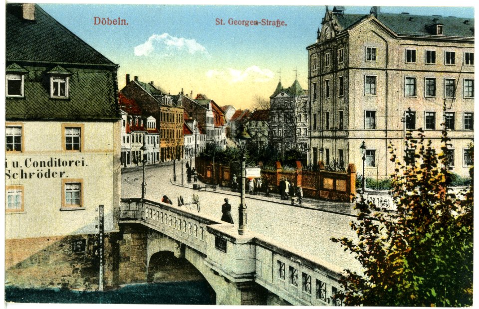 20063-Döbeln-1916-St. Georgen Straße-Brück & Sohn Kunstverlag