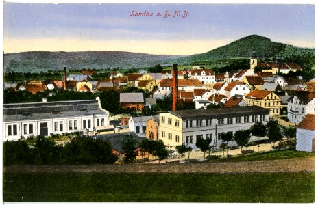 20077-Sandau-1916-Blick auf Sandau-Brück & Sohn Kunstverlag