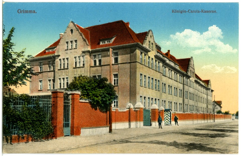 19875-Grimma-1915-Königin-Carola-Kaserne-Brück & Sohn Kunstverlag