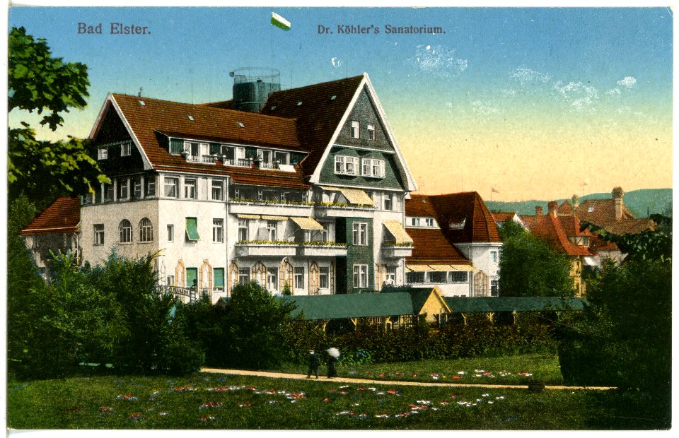 20153-Bad Elster-1916-Köhlers Sanatorium-Brück & Sohn Kunstverlag