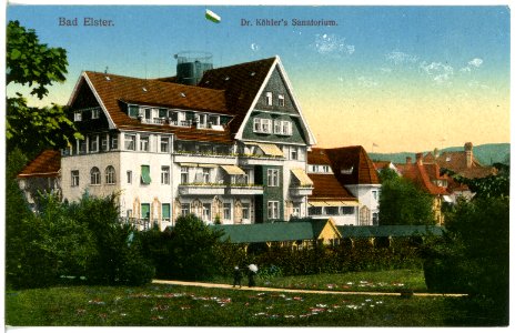 20153-Bad Elster-1916-Köhlers Sanatorium-Brück & Sohn Kunstverlag