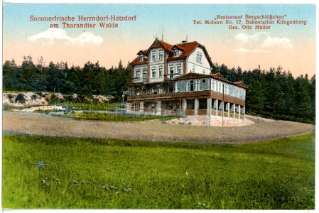 20028-Herrndorf-Hetzdorf-1916-Restaurant Bergschlößchen-Brück & Sohn Kunstverlag