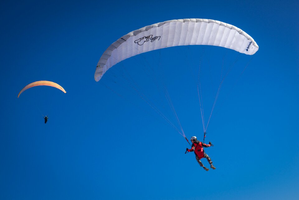 Sky paragliding sport