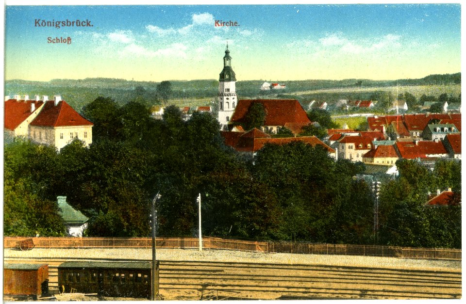 19973-Königsbrück-1915-Schloß, Kirche-Brück & Sohn Kunstverlag