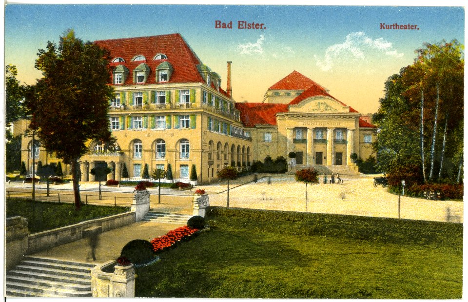 20169-Bad Elster-1916-Kurtheater-Brück & Sohn Kunstverlag