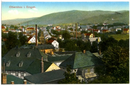 19920-Olbernhau-1915-Blick auf Olbernhau-Brück & Sohn Kunstverlag