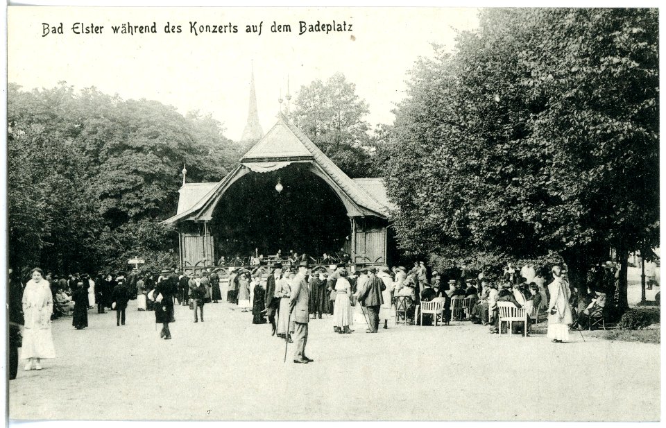 20109-Bad Elster-1916-Konzert auf dem Badeplatz-Brück & Sohn Kunstverlag