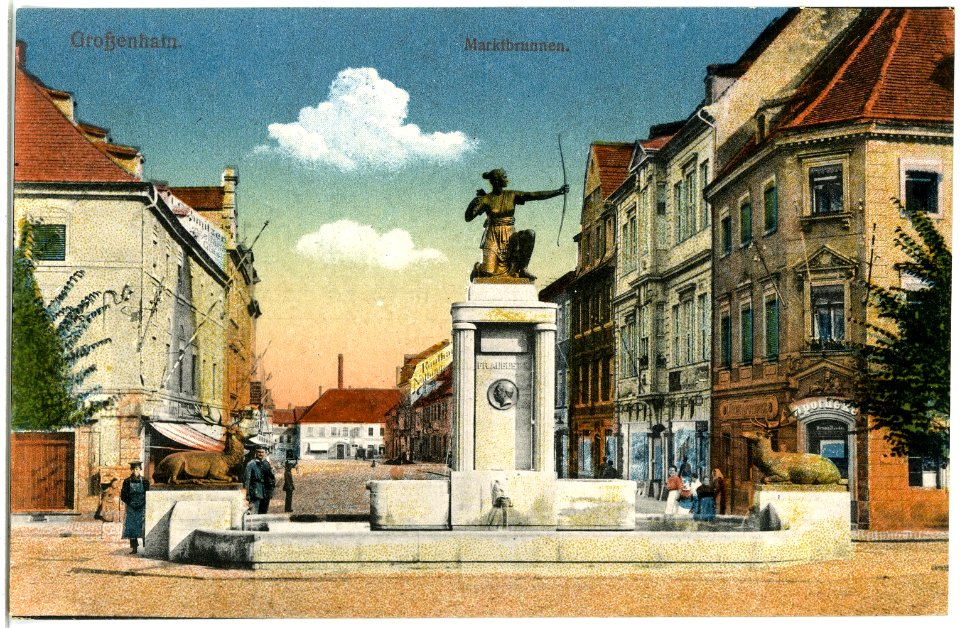 20147-Großenhain-1916-Marktbrunnen-Brück & Sohn Kunstverlag